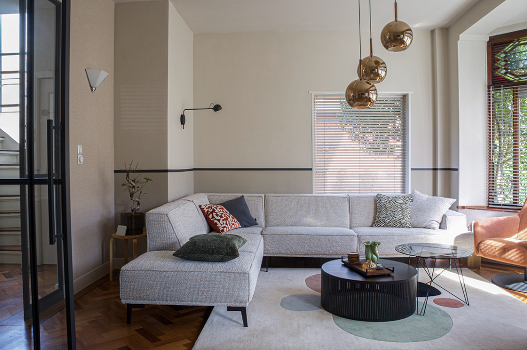 art deco woonkamer